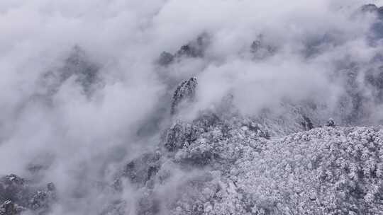 安徽黄山雪景