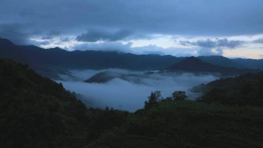 延时江南山谷云海唯美空镜