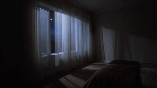 卧室窗户透进光线场景