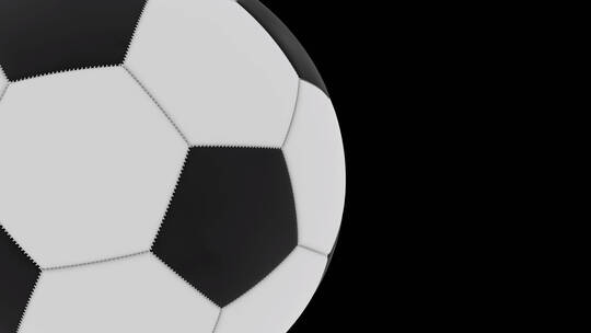 旋转的足球动画视频素材模板下载