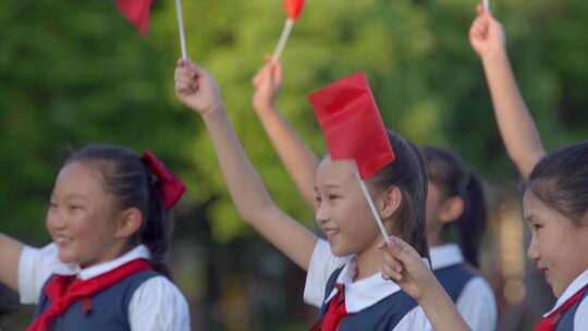 国庆 小学生迎国庆 欢度国庆 小学生