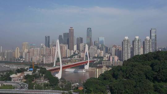 重庆渝中区解放碑城市空镜头