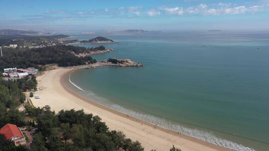 福建福州平潭岛坛南湾海滨自然风光航拍