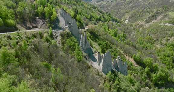 Euseigne，岩石形成，金字塔，地标