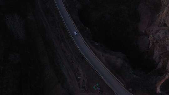 航拍 夜景 车流 跟车 跟拍 道路