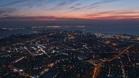 青岛夜景市北CBD夜景