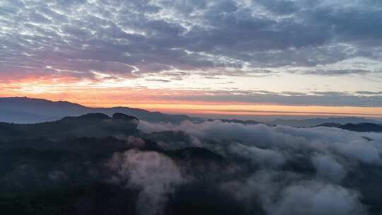 【4K】武夷山大王峰清晨云雾延时视频素材模板下载