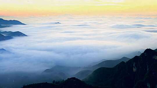 大山云海日出景观