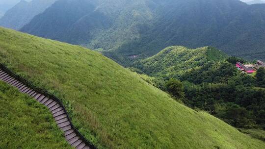 航拍武功山山川