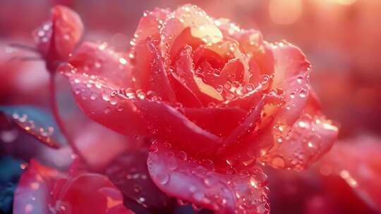 红玫瑰情人节爱情浪漫七夕主题花卉爱心告白