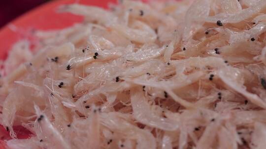 补钙虾皮虾仁海米食材视频素材模板下载