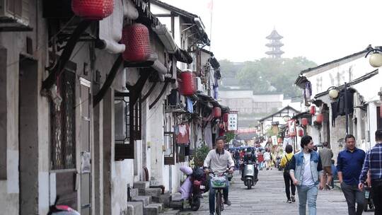 绍兴书圣故里江南水乡街景