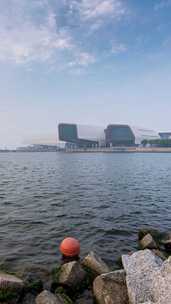 天津国家海洋博物馆日出延时摄影