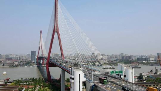 杨浦大桥航拍