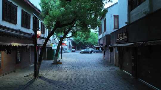 同里古镇清晨航拍