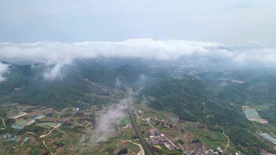 雨后乡村风景航拍