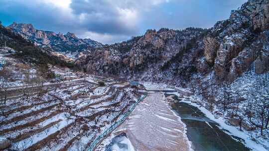 崂山雪景