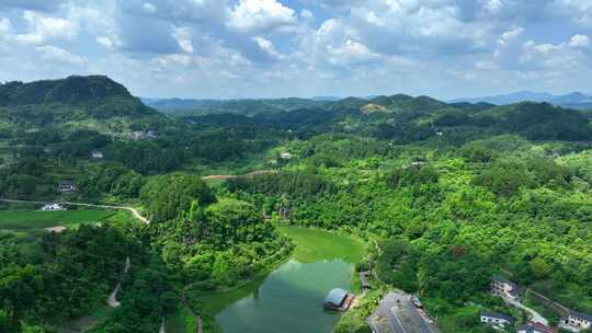 重庆万盛青山湖航拍