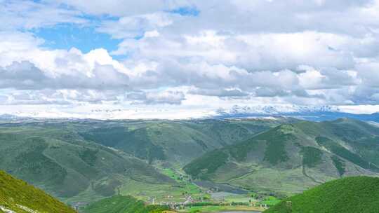 四川川西高原雪山雅拉雪山云海延时