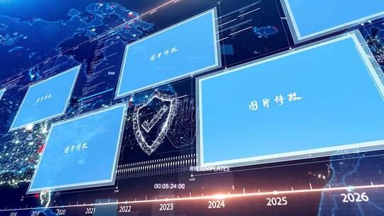 科技图文片头AE模版AE视频素材教程下载