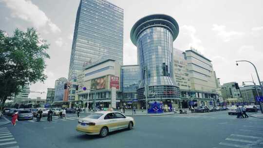 长春重庆路商业活力城延时摄影视频素材模板下载