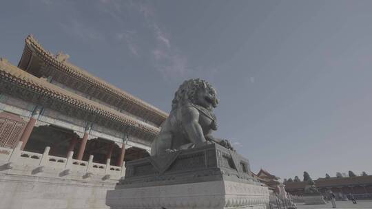 4k北京故宫紫禁城皇宫古迹皇城未调色视频素材模板下载