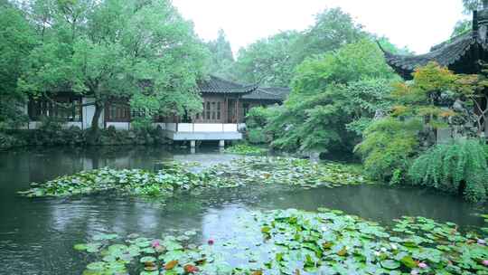 杭州西湖郭庄园林江南烟雨