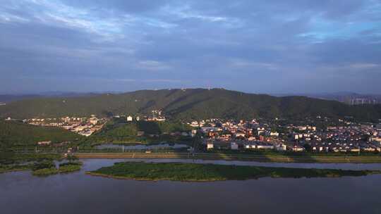 长沙岳麓山航拍