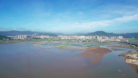 福建霞浦北岐滩涂风景航拍