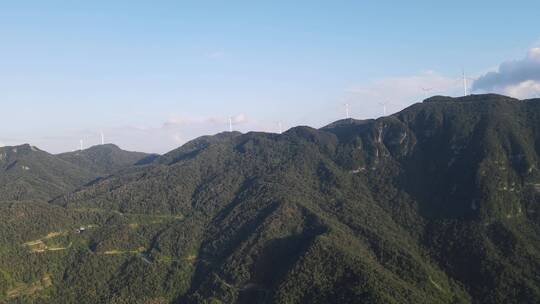 航拍高山森林原始森林