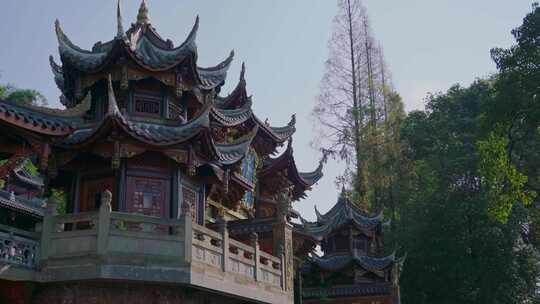 苏东坡故里，四川眉山青神中岩寺，寺门