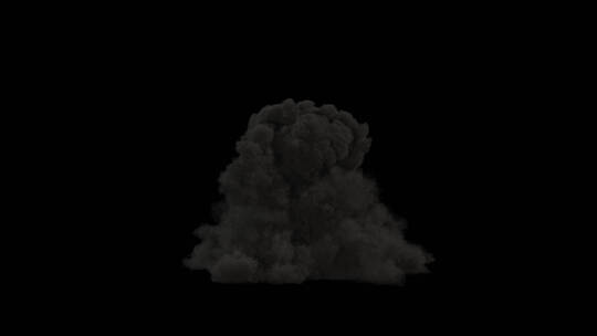 地面爆炸烟雾气流粉尘带通道 (8)视频素材模板下载