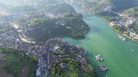 湖南芙蓉镇、酉水河、古镇