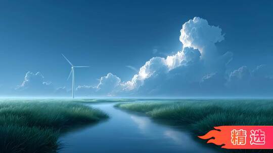 绿色能源风力发电清洁动力未来发展
