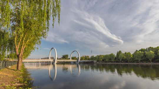 北京市顺义城北减河风光