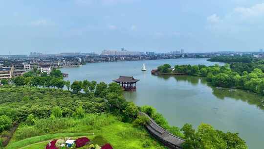 临平丁山湖生态湿地风光