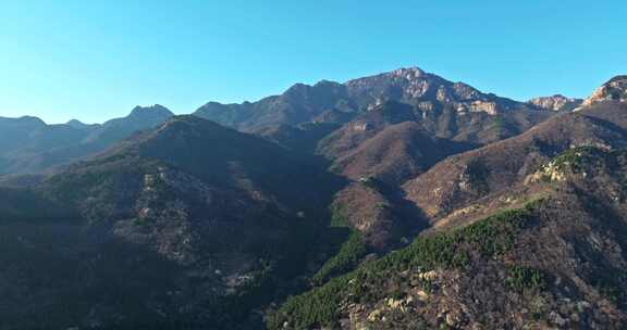 泰安泰山十八盘南天门航拍