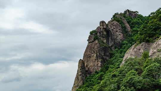 浙江温州雁荡山风光灵岩方洞风景延时