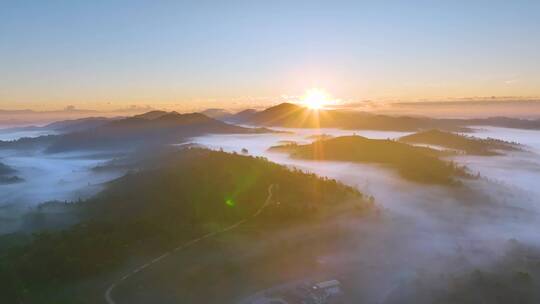 茶山茶园云海日出