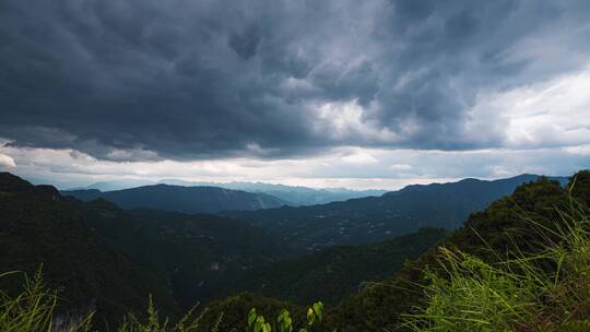 高山云景延时