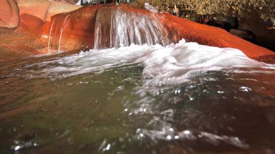 农村大山河流溪水水流小溪山涧