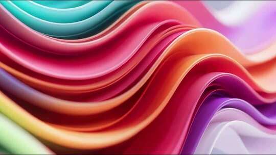 彩色波浪抽象背景素材合集