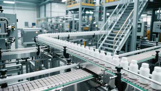 工厂药品生产流水线