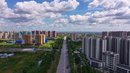 辽宁沈阳市浑南区祝科街航拍房地产新楼盘