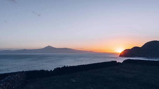 清晨海上日出唯美延时