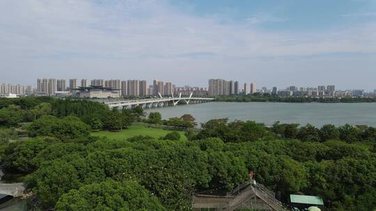 无锡蠡湖大桥全景4K航拍