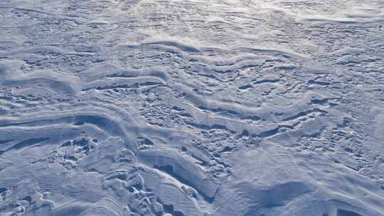 呼伦贝尔草原冬季风吹雪