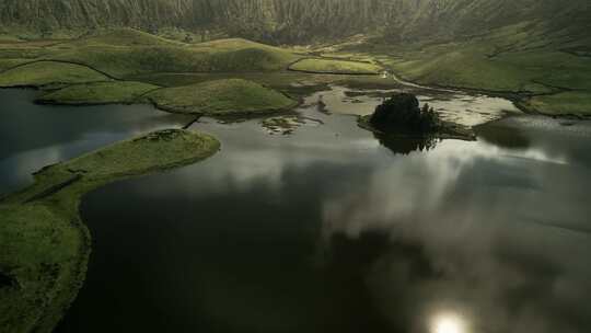 Corvo Island，亚速尔群岛，葡