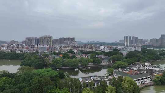 惠州西湖风景名胜风景区航拍视频素材模板下载