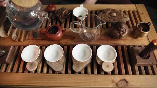茶道 泡茶 中式茶艺视频素材模板下载